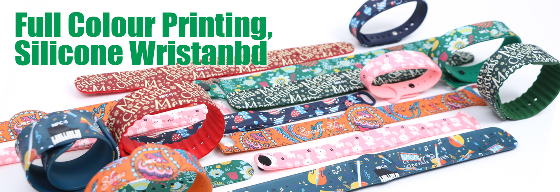 colour silicone wristband